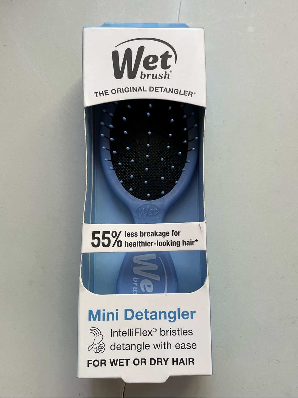 Wet Brush Mini Detangler Hair Brush Blue